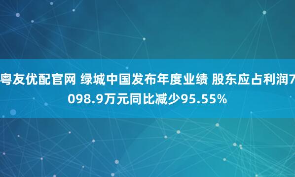 粤友优配官网 绿城中国发布年度业绩 股东应占利润7098.9万元同比减少95.55%